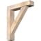 Ekena Millwork Traditional Block Smooth Bracket w/ Offset Brace, Douglas Fir, 5 1/2"W x 24"D x 28"H BKT0604X24X28TRA05SDF - alternate 1